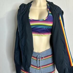 Athleisure Beach Set Zyia Jacket FP Beach Pants Roxy Swim Top XS-M summer